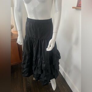 Signature Black Maxi tiered Skirt
Satin taffeta fabric